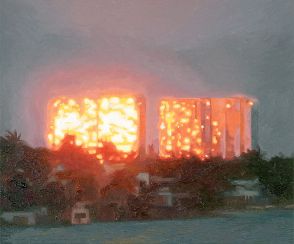 Painting by Martin Oppel. Oil on Canvas. 18 x 24 inches.